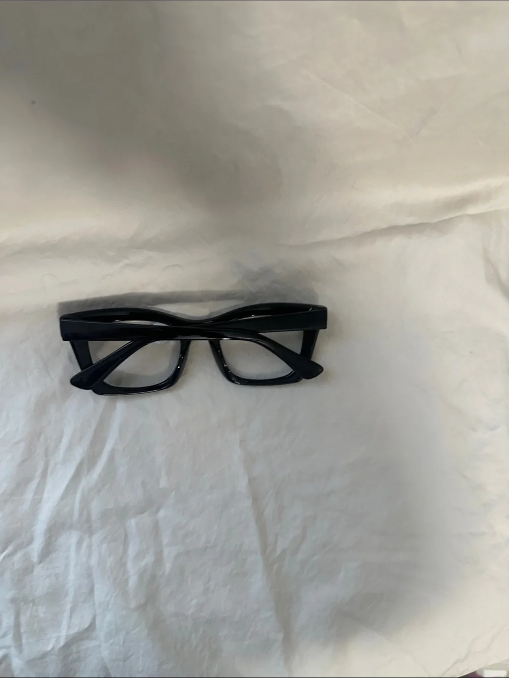Ladies Black Fashion Glasses - Clear Lens +3.00 and bluelight blocker NWT